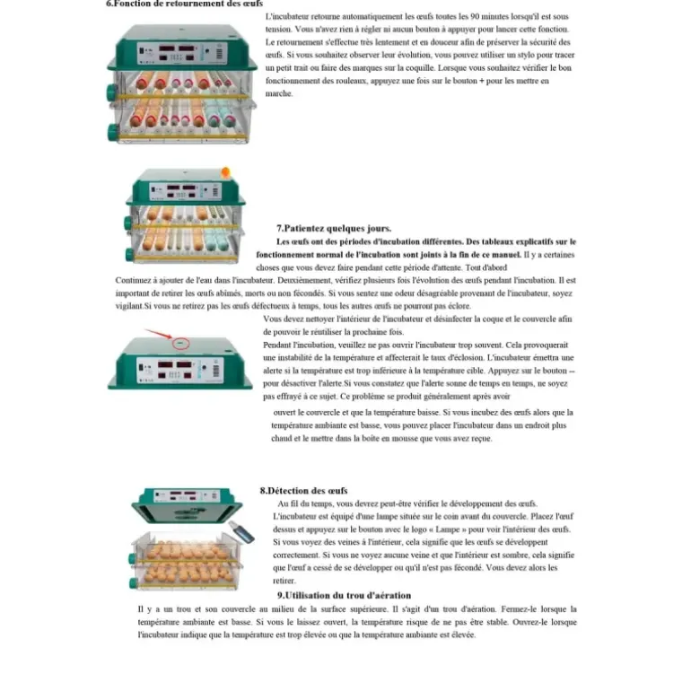 Couveuse automatique SP Couvitech® 120 œufs - Incubation professionnelle
