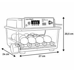 Couveuse Automatique SP Couvitech® 16 Œufs - Incubation Homogène et Stable