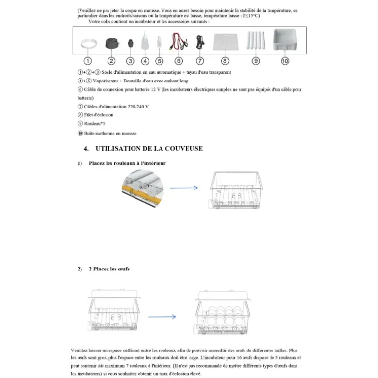 Couveuse Automatique SP Couvitech® 16 Œufs - Incubation Homogène et Stable