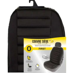 Couvre siège universel noir avec coussinets maintien parfait