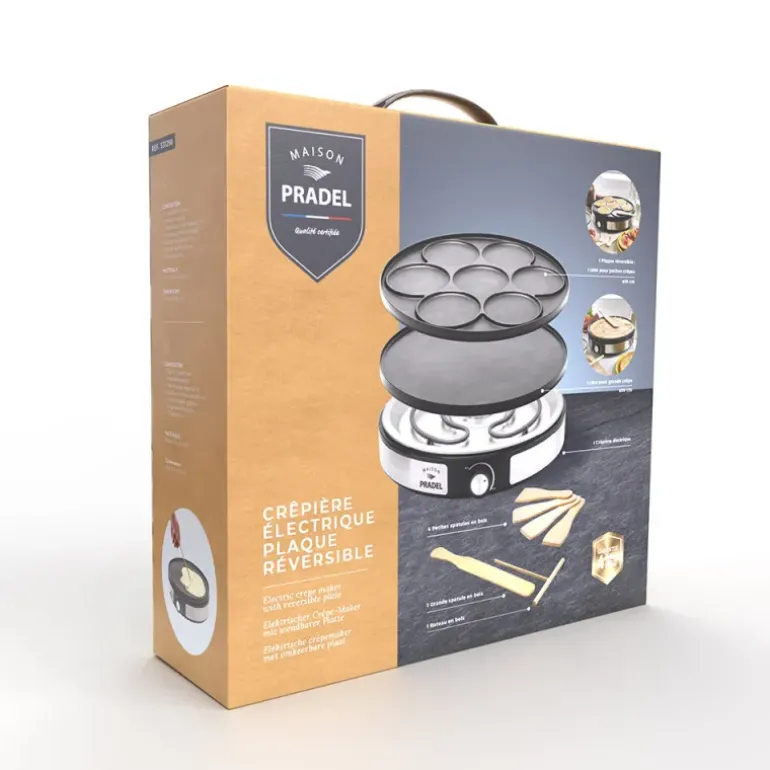 Crêpière électrique réversible Pradel France 1500W