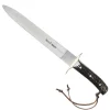 Dague Bowie manche plaquette cerf double tranchant acier inox 26cm