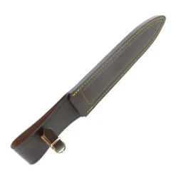 Dague Bowie manche plaquette cerf double tranchant acier inox 26cm