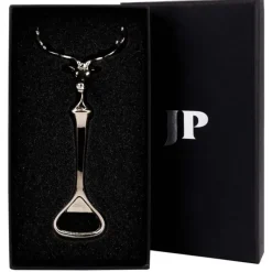 Décapsuleur cerf en métal zinc argenté 13cm 180g