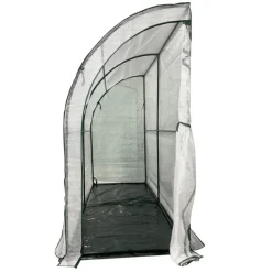 Demi-serre murale adossée pour jardin et balcon 80 x 200 x 160 cm