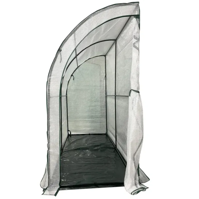 Demi-serre murale adossée pour jardin et balcon 80 x 200 x 160 cm