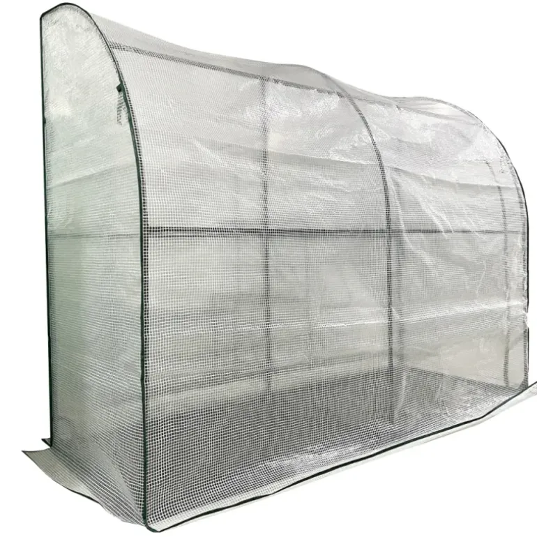 Demi-serre murale adossée pour jardin et balcon 80 x 200 x 160 cm