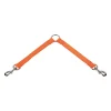 Doubleur de laisse 25 cm orange réglable