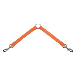 Doubleur de laisse 25 cm orange réglable