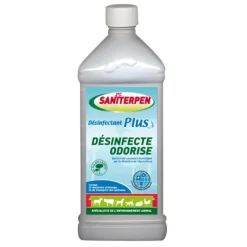 Désinfectant Plus liquide 1 L - Homologué - odeur pin Saniterpen