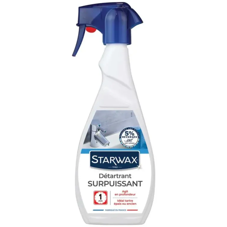 Détartrant Starwax surpuissant anti-calcaire action rapide 500ml