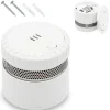 Détecteur de fumée Compact alarme 85db blanc Ø 5.5 x 5 cm