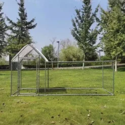 Enclos à volailles 3x1x1,5 m avec bâche Robuste et pratique