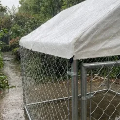 Enclos extérieur galvanisé avec toile imperméable 2x2x1,6 m