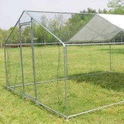 Enclos pour volailles 12m² - Structure galvanisée 4x3x2m