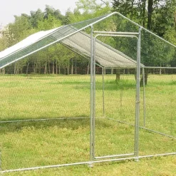 Enclos pour volailles 12m² - Structure galvanisée 4x3x2m