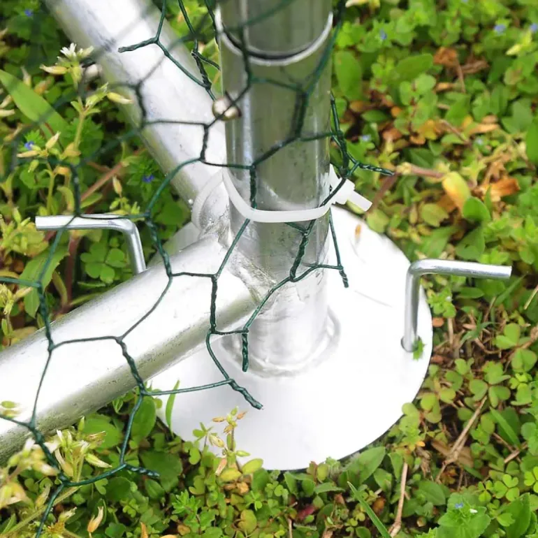 Enclos pour volailles 12m² - Structure galvanisée 4x3x2m