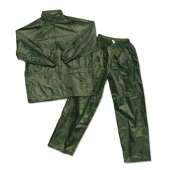 Ensemble pluie coupe vent imperméable polyester kaki M à 3XL