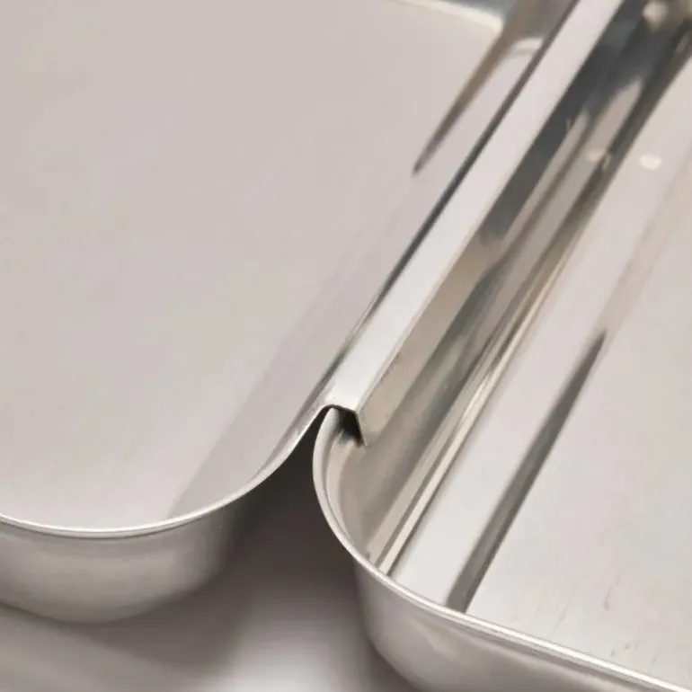Ensemble pour paner inox 430 - 20,5x15,5x3cm empilable