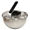 Essoreuse à salade acier inoxydable à piston 28x17,5cm