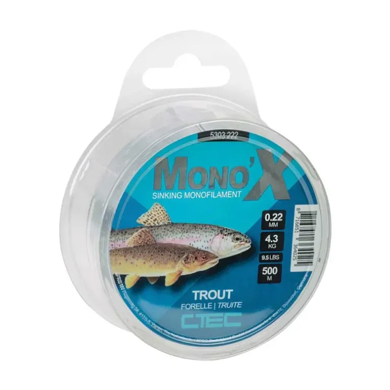Fil monofilament truite 0.16 mm 2.5 kg – Résistant et discret