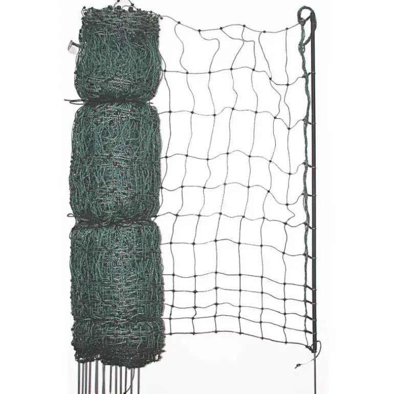 Filet poule électrique vert H110 cm Longueur 25 m double pointe