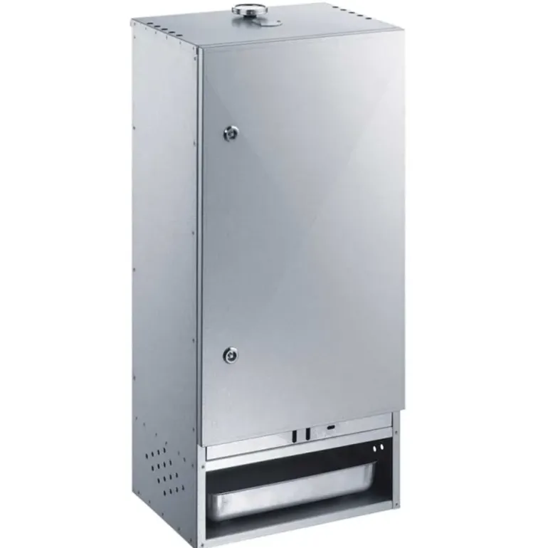 Fumoir F85 en acier aluminisé avec porte H 85 x L 39 x P 28 cm