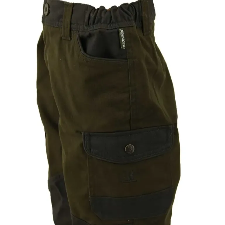Fuseau chasse tradition enfant polyester coton kaki