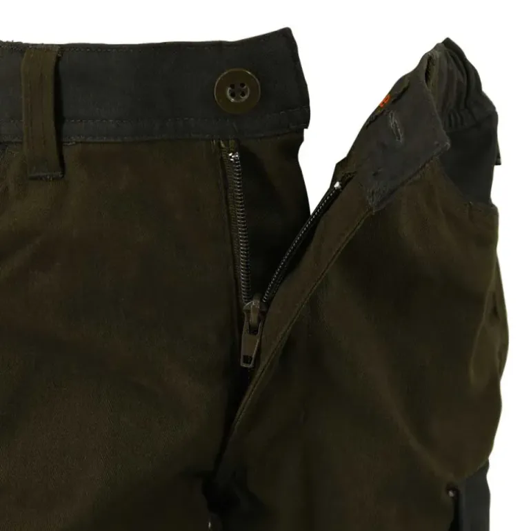 Fuseau chasse tradition enfant polyester coton kaki