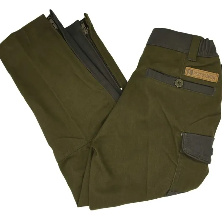 Fuseau chasse tradition enfant polyester coton kaki