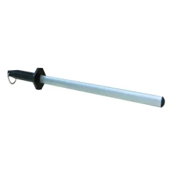 Fusil aiguiseur de couteau lame inox diamant mèche ovale 28cm