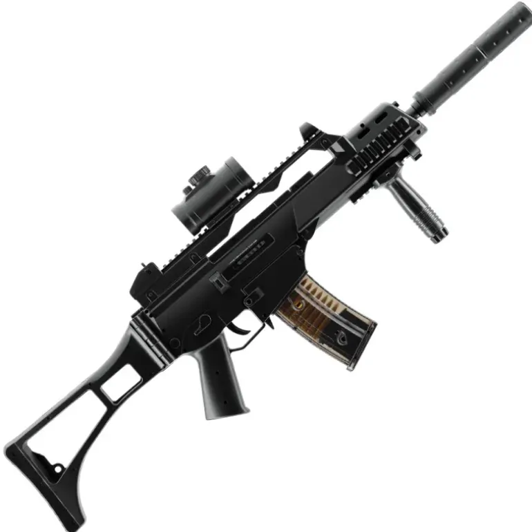 Fusil électrique G36 C BBS 40 coups 6mm auto 0.5J + silencieux