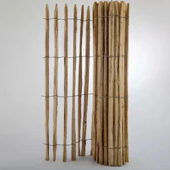 Ganivelle en Châtaignier Certifié PEFC - L5m x H1,5m - Espacement 6-7cm