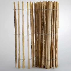 Ganivelle en Châtaignier Naturel - 10m x 1,2m - Espacement 6-7cm