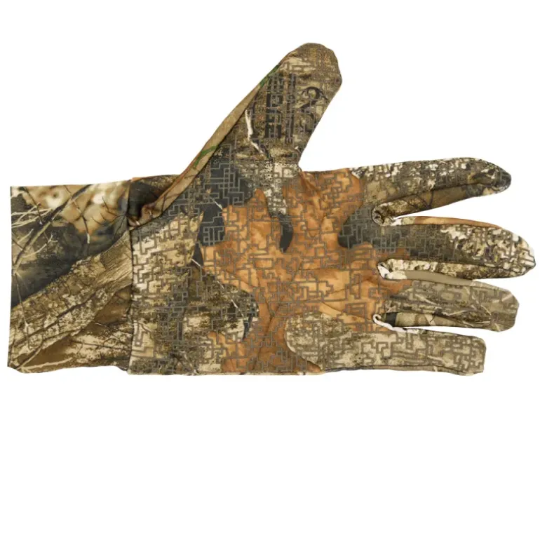 Gants fins camouflage tissu léger paume antidérapante
