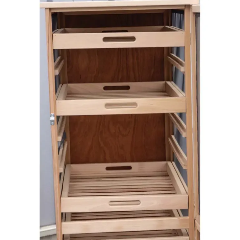 Garde manger fruitier/ légumier en hêtre hauteur 150 cm
