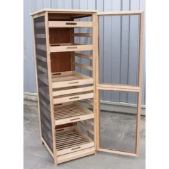 Garde manger fruitier/ légumier en hêtre hauteur 150 cm