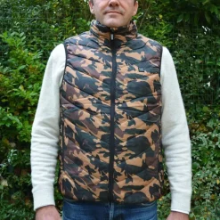 Gilet chauffant fibre polyester et carbone camo CE M à 3XL