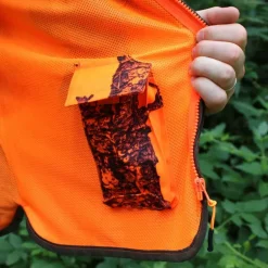 Gilet Classy déperlant polyester nylon camo orange vert S à 4XL