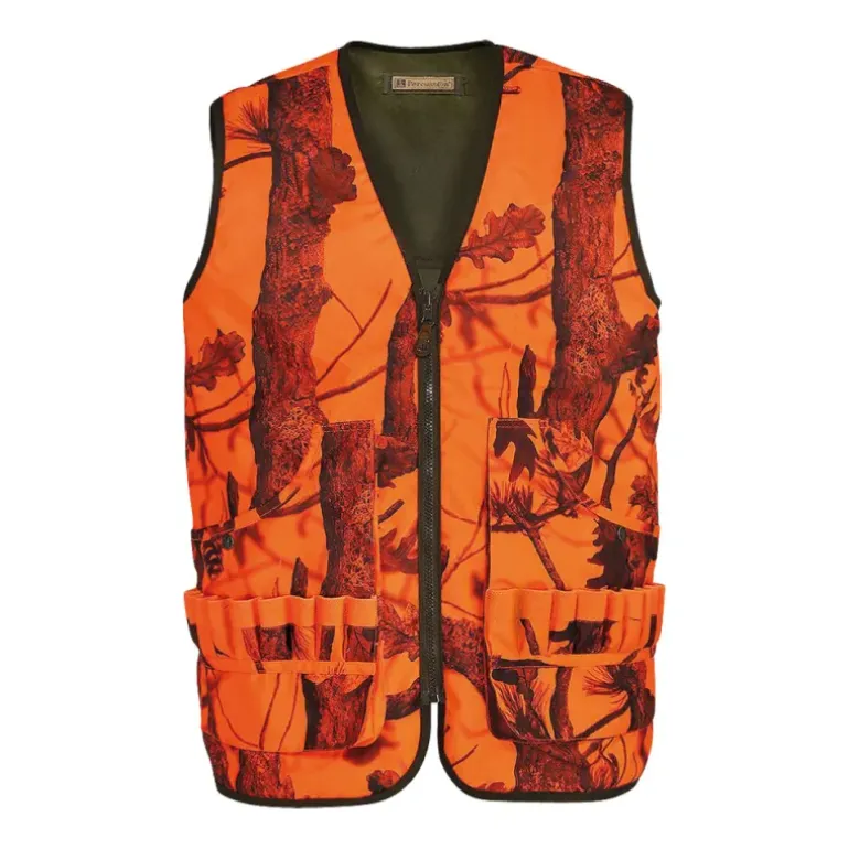 Gilet réversible Savane polyester coton kaki orange M à 4XL