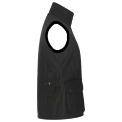 Gilet Walker and Hawkes Haxby Vert Coton Ciré Femme