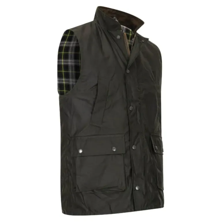 Gilet Walker and Hawkes Winchester Vert Coton Ciré