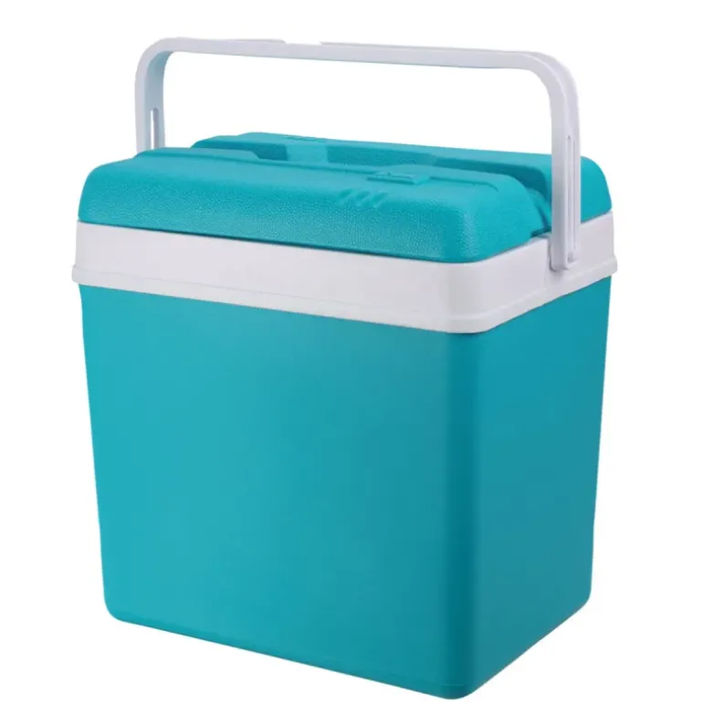 Glacière 24L Bleue - Intérieur Blanc en Plastique Rigide