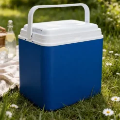 Glacière électrique polyvalente 12V 24L bleu 40x23x41