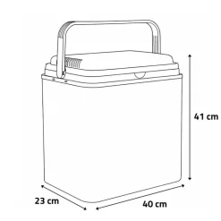 Glacière électrique polyvalente 12V 24L bleu 40x23x41