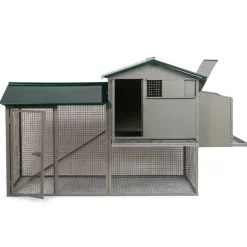 Grand poulailler métal galvanisé 3/4 poules 200X80X120 cm