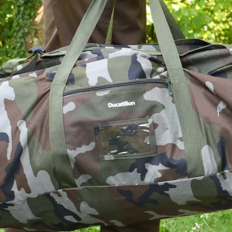 Grand sac de Chasse 3 poches extérieures camo 70L