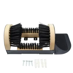 Gratte bottes 4 brosses nylon rigide 23x15cm + repose bien