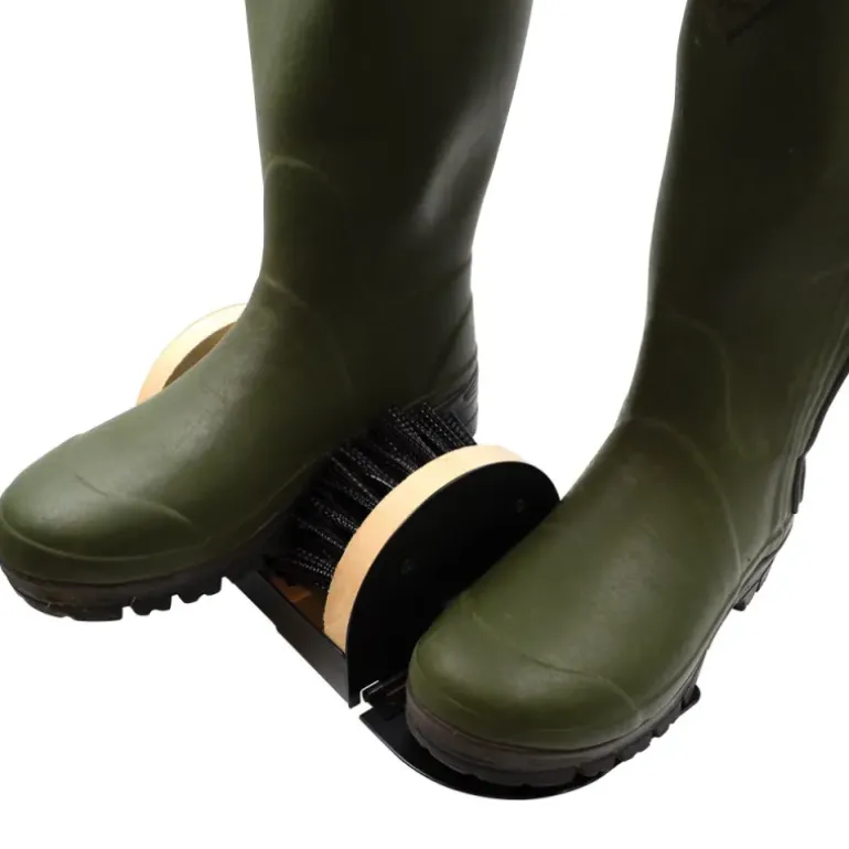 Gratte bottes 4 brosses nylon rigide 23x15cm + repose bien