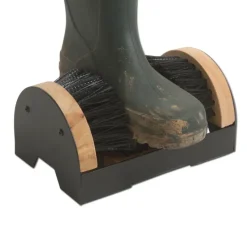Gratte bottes 4 brosses nylon rigide 23x15cm + repose bien